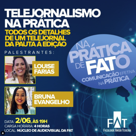 Workshop Telejornalismo na Prática com Louise Farias e Bruna Evangelho