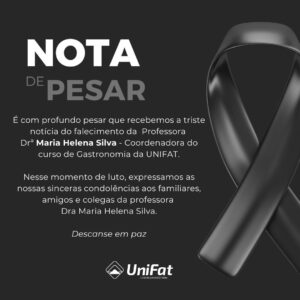 NOTA DE FALECIMENTO – Professora Dra. Maria Helena Silva