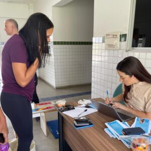 Estudantes de Nutrição da Unifat participam de ação de saúde no IFBA